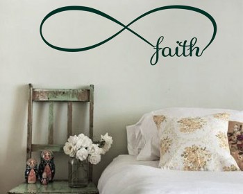 Infinity Faith Quotes Wall Decal Quotes Vinyl Art Stickers